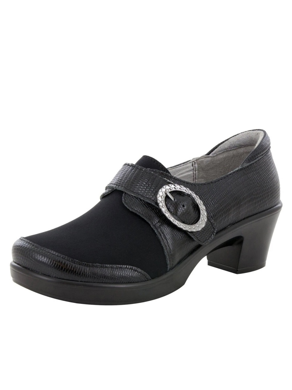 Alegria Womens Shoes Comfort Holli Shoes Black w/Buckle New size 38 US 8 8.5